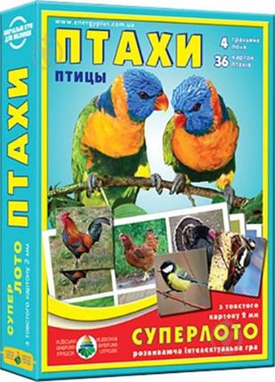 Дитяча настільна гра суперлото "птахи" 81930 картки птахів — 3...