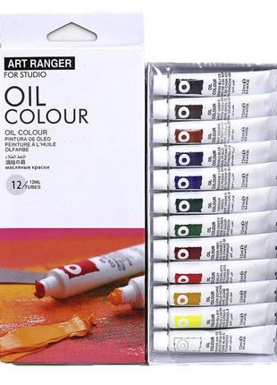 Набір фарб оливкових "art ranger" 12 кольорів "oil" eo1212c-3 ...