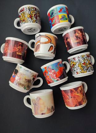 Винтаж, фарфоровые чашки для кофе эспрессо   lavazza cafe des arts limited edition5 фото