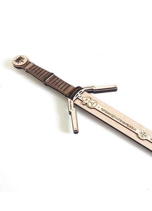 Сувенірний дерев'яний меч «ведьмак silver» wtsl732 фото