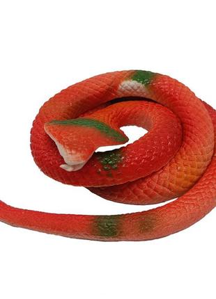 Дитяча іграшка антистрес "змія кобра" 12-29 (red) гумова 60 см