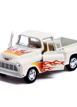 Машинка металева інерційна пікап chevy stepside (1955) kinsmar...