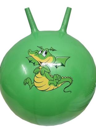 М'яч для фітнесу b4501 ріжки 45 см, 350 грамів (зелений)