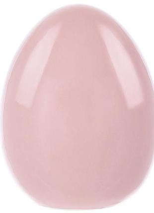 Декор порцеляновий у формі яйця 8.2*8.2*10.3см, колір - рожеви...