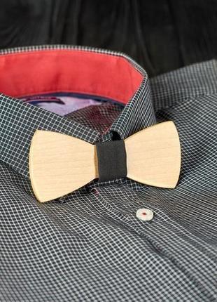 Краватка метелик класик з клена на шию під сорочки чоловічі4 фото