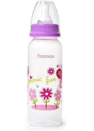 Пляшка дитяча для годування fissman babies "квіткова поляна" 2...