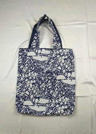 Экосумка минимализм, шоппер, екосумка київ, эко-сумка хлопковая киев, авоська, шоппер листья