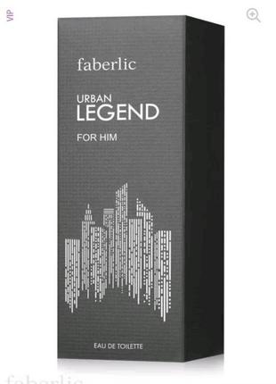 Туалетна вода для чоловіків urban legend від фаберлік ,75мл артикул:32332 фото