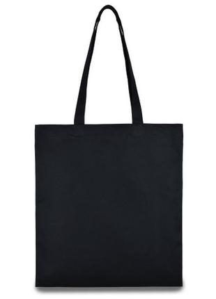 Черная сумка шопер , черный шоппер тканевый, черная сумка шоппер, черный шоппер тканевый1 фото