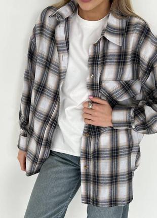 Базовая фланелевая рубашка в клетку