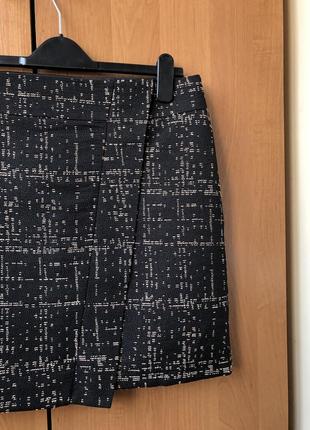 Базовая юбка на подкладке с высокой посадкой на талии трапеция m&s4 фото