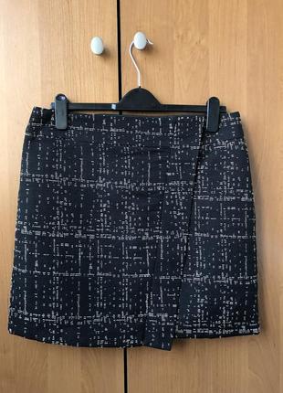 Базовая юбка на подкладке с высокой посадкой на талии трапеция m&s3 фото