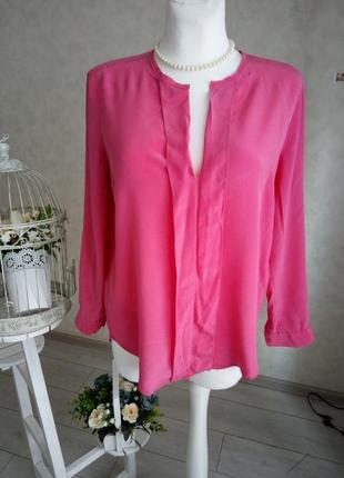Розовая шелковая блуза sandro paris.1 фото