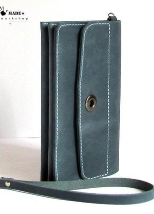 Жіночий гаманець з натуральної шкіри2 фото