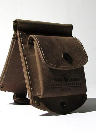 Кошелек.зажим для денег из натуральной кожи с отделом для мелочи