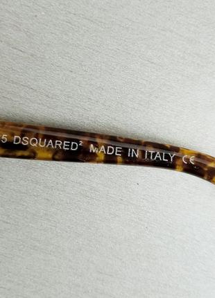 Dsquared очки женские солнцезащитные коричневые тигровые с градиентом6 фото