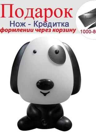 Світильник нічник 220 в собачка 220 в black dog