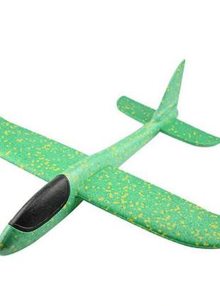 Літак планер з піни 48 см х 49 см зелений4 фото