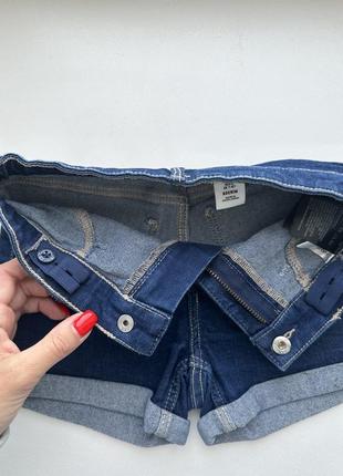 Набор на 122 джинсовые шорты h&amp;m+блуза next6 фото