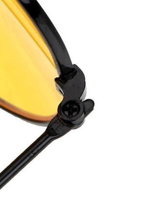 Жовті окуляри для водіїв чорний2 фото