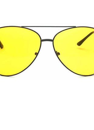 Жовті окуляри для водіїв чорний4 фото