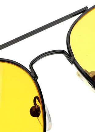 Жовті окуляри для водіїв чорний6 фото