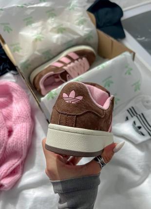 Кроссовки adidas campus brown/pink4 фото