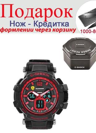 Годинники c-shock gw 3000 наручні чорний з червоним