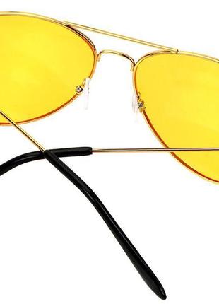 Жовті окуляри для водіїв золотий4 фото