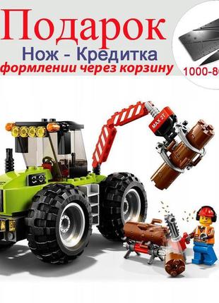 Конструктор compatible legoe city 60181 трактор на лісоповалі ...