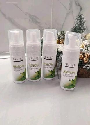 Восстанавливающая пенка для умывания с 50% алоэ вера thalia