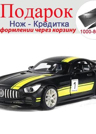 Машинка amg gt-r гоночна іграшкова 1:32 чорний