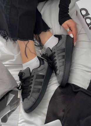 Кроссовки adidas campus grey/black7 фото