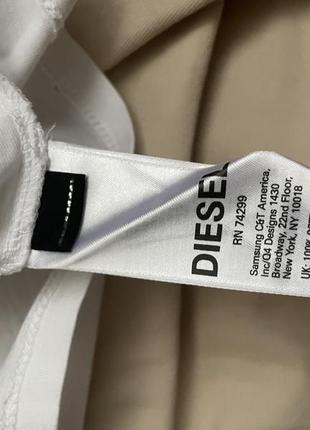 Футболка біла з орнаментом diesel5 фото