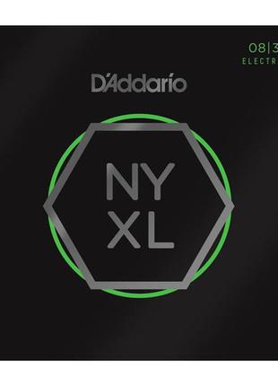 Струни для електрогітари d'addario nyxl/0838