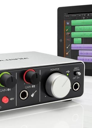 Аудіоінтерфейс focusrite itrack solo