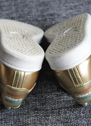 Кроссовки adidas originals stan smith metallic pack gold оригинал5 фото