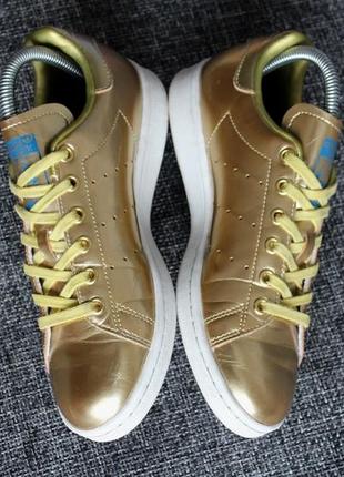 Кроссовки adidas originals stan smith metallic pack gold оригинал3 фото