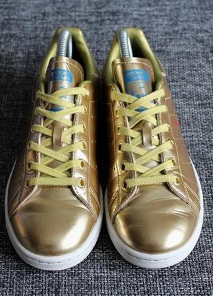 Кроссовки adidas originals stan smith metallic pack gold оригинал2 фото