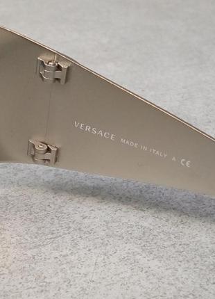 Сонцезахисні окуляри б/у versace mod 2135-b 1000/8g shield sil...6 фото