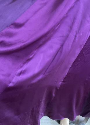 Длинное шелковое платье от бренда monsoon / s /4 фото