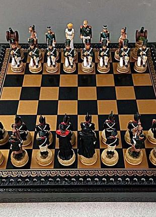 Настільна гра б/у подарунковий набір шахи "бородинське бій"7 фото