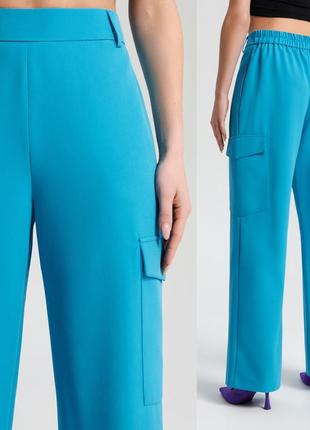 Новые голубые широкие брюки sinsay3 фото