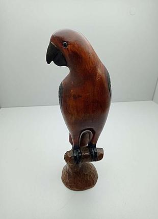 Статуетка фігурка б/к статуетка дерев'яна папуга 30 см3 фото