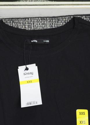 Нова чорна футболка sinsay5 фото