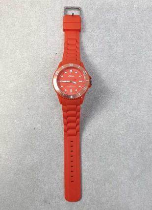 Наручний годинник б/у s.oliver silicone strap so-2303l