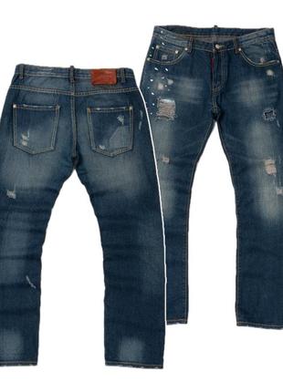 Dsquared2 distressed denim jeans&nbsp;мужские джинсы1 фото