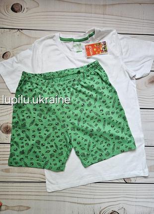 Lupilu піжама на хлопчика 134/140 р літня шорти футболка комплект на мальчика шорты набор pepperts4 фото