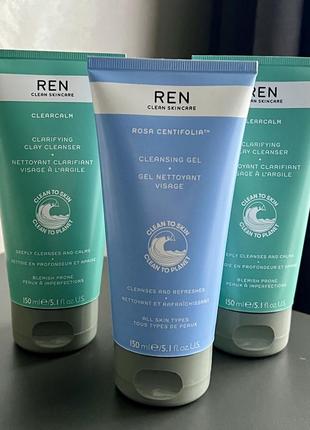 Очищающее средство для чувствительной кожи ren clarifying clay cleanser. гель для умывания1 фото