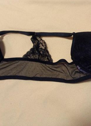 Бюстгальтер черный victoria's secret sexy tee lightly-lined demi bra, 38d.8 фото